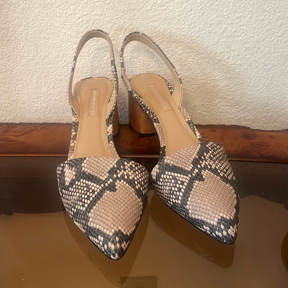 Brand new size 8 Shoes by Antonio Melani with 2 and 1/2 inch wooden heels